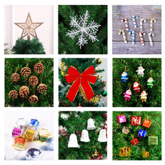 5ft Artificial Christmas Tree With LED Energy-saving Lights, Including 109 Pendant Tree Skirts And Guardrails