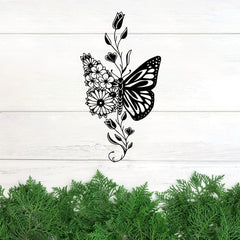 Vintage Sunflower Metal Wall Art - Handcrafted Iron Wall Sculpture