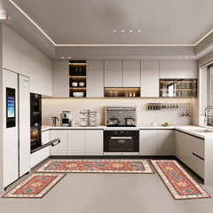 Boho Kitchen Rug Sets 3 Piece With Runner Non Slip Kitchen Rugs And Mats Washable Kitchen Mats For Floor Thick Kitchen Floor Mat Carpet Runner Rugs For Hallway Laundry Holiday Decor