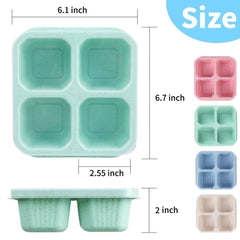 Portable Four-compartment Environmentally Friendly Daily Use Lunch Box