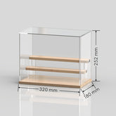 The Ins-style Blind Box Storage Box Uses Food-grade Material, With Adjustable Partitions And Transparent Display Design