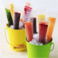 Party - 320 Popsicle Bags 2 Orange Funnels 1 Set