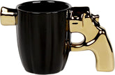 Fashion Ceramic Coffee Tea Cup, Special Cool Coffee Mug 3D Cool Pistol Design Durable Tea Cup Attractive Mugs Personalized Porcelain Gifts For Men Women - 12OZ
