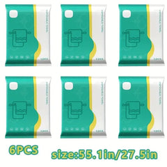 6pcs Portable Disposable Towels, Thickened, Separately Packaged, Soft And Light Beige-Friendly, Highly Absorbent, Suitable For Business Travel, Home Use, Pool Parties, Gym, Office, Vacation, Camping,