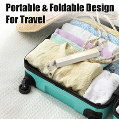 2Pcs Over The Door Hanger Hooks For Clothes Foldable Clothes Drying Rack For Laundry Coats Towels Portable Clothing Hanger Hook For 1.81In Thickness Door Maximum