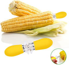 Corn Holders, AUGSUN 10Pcs,5 Pairs Corn Cob Holders Stainless Steel Corn On The Cob Holders BBQ Fork Skewers For Home Cooking Parties Camping