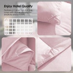 Extra Large Pink Quilt Inner, Comfortable, Soft, And Skin-friendly Oversized Duvet, Machine Washable, Suitable For Home Bedroom Use, All-season Versatility, Christmas Gift.