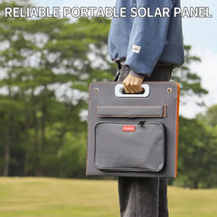 60W 18V Portable Solar Panel; Flashfish Foldable Solar Charger With 5V USB 18V DC Output Compatible With Portable Generator; Smartphones; Tablets And More