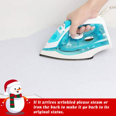 Felt Christmas Snowman Set DIY Felt Christmas Hanging Decorations Kits With 54Pcs Detachable Ornaments Xmas Gift For Toddlers