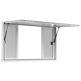 60x36in Concession Stand Serving Window Food Truck Service Awning Aluminum Alloy