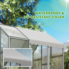 Large Wooden Chicken Run with Waterproof & Anti-UV Cover, for 6-8 Chickens, for Backyard, Farm, 5.5' x 6' x 6'