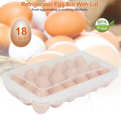 2Pcs Egg Holder Stackable Plastic Egg Storage Box Egg Rack