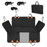 1Pc Dog Car Seat Cover For Back Seat Waterproof Oxford Cloth Seat Cover Hammock Non-Slip Scratchproof Back Seat Extender With Side Flap Mesh Window Storage Bag For Car SUV Truck