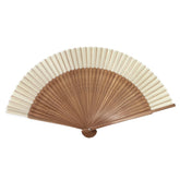 Hand Held Fan For Women Japanese Vintage Bamboo Silk Elegant For Dance Music Festival Wedding Church Decoration Party White