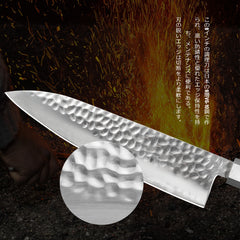 Japanese Chef Knife - 8 Inch Professional Chef's Knife Ultra Sharp Kitchen Knife Japanese 9-Layers VG-10 Clad, Chef Knife For Meat Vegetable Fruit Meat & Sushi Knife - With Sheath & Case