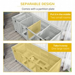 Rabbit Hutch with Wheels