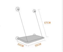 US LOCAL STOCK Hiphoppet Best Selling Washable Window-Mounted Sucker Cat Hammock Cat Nest Seat Elaxing Spot To Lounge For Cats