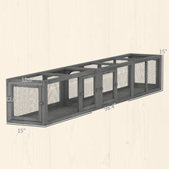 Wooden Cat Tunnel For Outdoor With Combinable Design