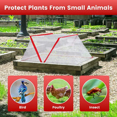 4Pack 31.50×12.99×13.39in Garden Row Accelerator Plants Covers Plant Net Cage Guard Greenhouse Covers Protect Seedling Fruit Vegetable Rows From Frost Animals