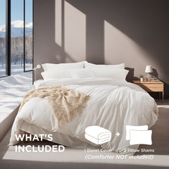 Oversized Duvet Cover Set Includes 1 Duvet Cover & 2 Pillowcases. Features Breathable, Soft, And High-quality Fabric In Bohemian Style. Combines Luxury Hotel Elegance With Minimalist Design For Versat