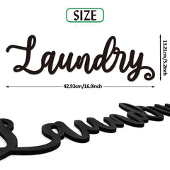 Vintage Industrial Metal Wall Sign For Laundry Room & Garage