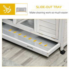 Rabbit Hutch with Wheels