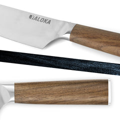 Chef Knife - 8-Inch Professional Japanese Kitchen Knife, Ultra Sharp Gyuto Knife Full Tang Ergonomic Natural Wood Handle, Cooking Knife With Gift Box