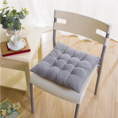 4Pcs Chair Cushion Pads Pillow Soft Tie On Square Sitting Mats