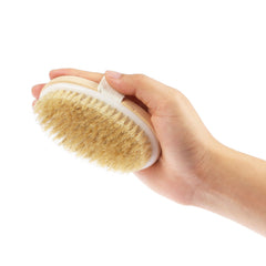1Pc Bath Brush 15in Shower Body Back Scrubber With Long Handle Detachable Brush For Cellulite Exfoliating Detox