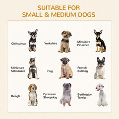 Dog Crate Furniture with Soft Water-Resistant Cushion, Dog Kennel End Table with Drawer, Puppy Crate for Small Dogs Indoor with 2 Doors, Gray