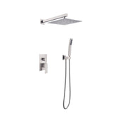 10 Inch Showerhead Bathroom Luxury Rain Shower Hybrid Shower Complete Combination Set Wall Mounted