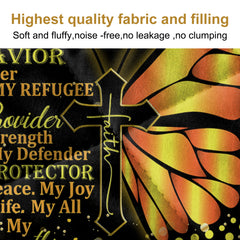3pcs Sunflower Butterfly Cross Black Gold Color Soft Thick Warm Bedding Bedding For All Seasons 1 Quilt 2 Pillowcases