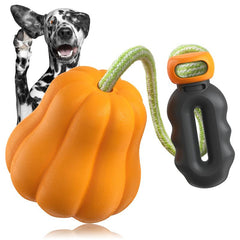 PROKEl Dog Rope Fetch Exercise ToyforMedium Large Aggressive Chewers BreedDogsChew Interactive Toys Training Tug Of WarBallsindoor And Outdoor Halloween Dogtoyorange Plain Indestructible Dogtoy Super
