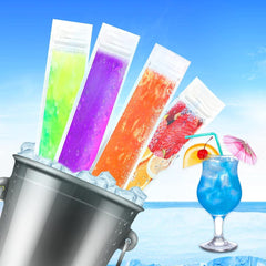 Party - 320 Popsicle Bags 2 Orange Funnels 1 Set