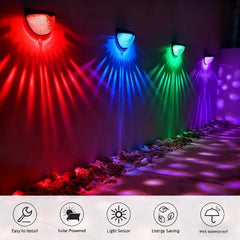 12/6 Solar Fence Lights, Solar Platform Lights, Solar Wall Lights, Rechargeable Solar Cells, Suitable For Front Porches, Security Lights, Wall Installation, Terraces, Fences, Garages, Decoration