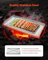 32x16 In Flat Top Griddle Stainless Steel Universal BBQ Grill Pan Cookware