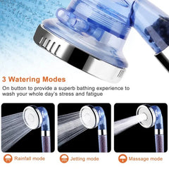 Ionic Filtration Shower Head High Pressure 3 Mode Stone