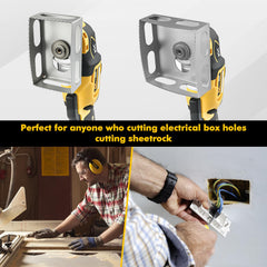 2 Pcs Square Slot Cutter Compatible For 20V Milwukee M18 Oscillating Multi-Tool To Cut In Single Gang Wall Boxes,Outlet Cutter For Drywall Efficient Carving Tool Rectangle Square