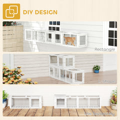 Wooden Cat Tunnel For Outdoor With Combinable Design