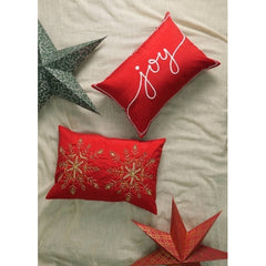 Polyester Lumber Pillow With Embroidery Work Soft & Stylish Accent