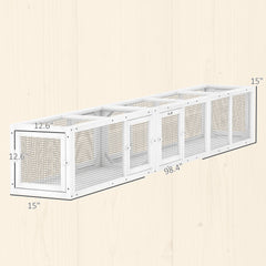Wooden Cat Tunnel For Outdoor With Combinable Design
