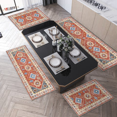 Boho Kitchen Rugs Sets 4 Piece With Runner Floral Kitchen Floor Mat Carpet Farmhouse Kitchen Rugs And Mats Non Skid Washable Runner Rug For Kitchen Floor Sink