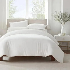 Serta Simply Clean Pleated Duvet Cover Queen
