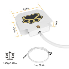 1Pc Dog Water Fountain Outdoor Dog Pet Water Dispenser Step-on Activated Sprinkler With Interactive Paw Pedal Valve For Drinking Water