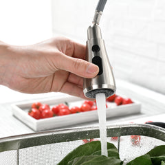 Single Handle High Pull Out Kitchen Faucet, Single-stage Stainless Steel Kitchen Sink Faucet, With Pull Down Spray