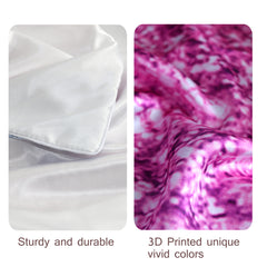 2pcs Rose Palace Style Bedroom Satin Print Soft And Skin Friendly Pillowcase