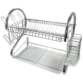Better Chef 16 2-Level Chrome-Plated S-Shaped Dish Rack