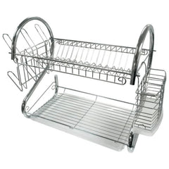 Better Chef 16 2-Level Chrome-Plated S-Shaped Dish Rack