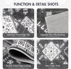 Boho Kitchen Rugs Sets 4 Piece With Runner Floral Kitchen Floor Mat Carpet Farmhouse Kitchen Rugs And Mats Non Skid Washable Runner Rug For Kitchen Floor Sink