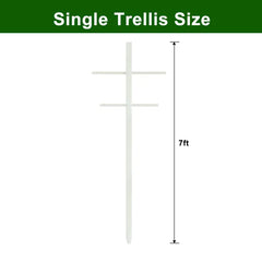 7FT 1PC Hollow T-shaped Climbing Trellis, High-strength Support, Stylish Design, Easily Create A Green Living Wall